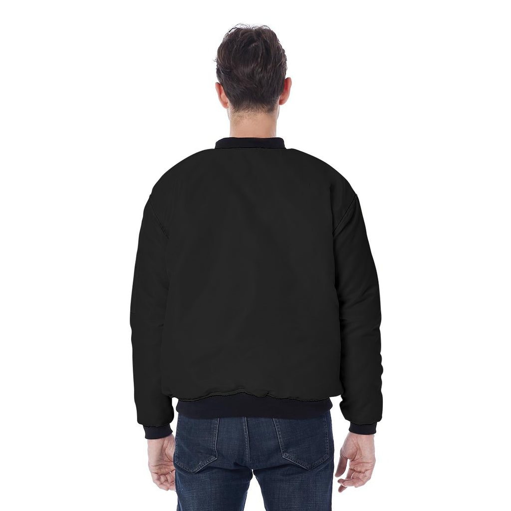 Cafecito Men's Bomber Jacket Without Sleeve Pocket