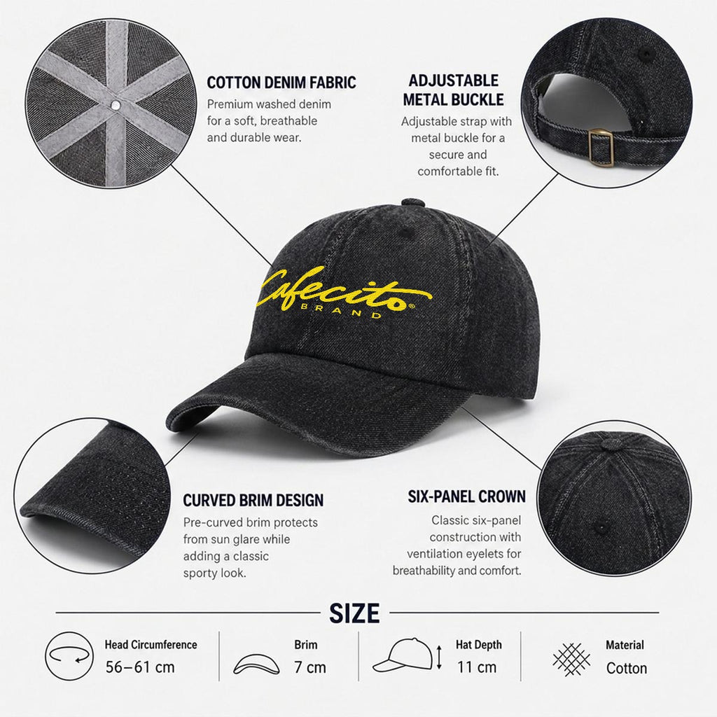Cafecito "Embroidery Baseball Cap"