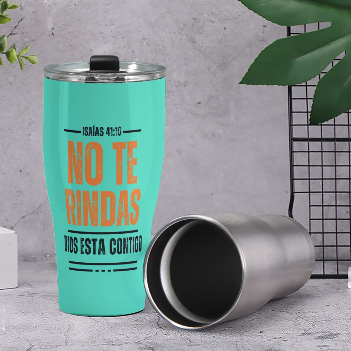 No te rindas Cone Tumbler 30oz