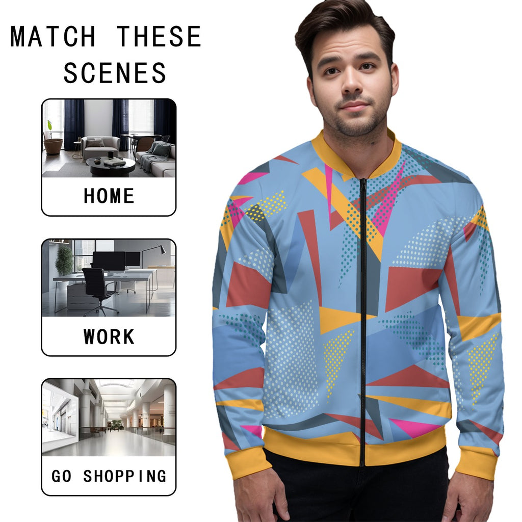 Geometyric 4 Unisex Bomber Jacket