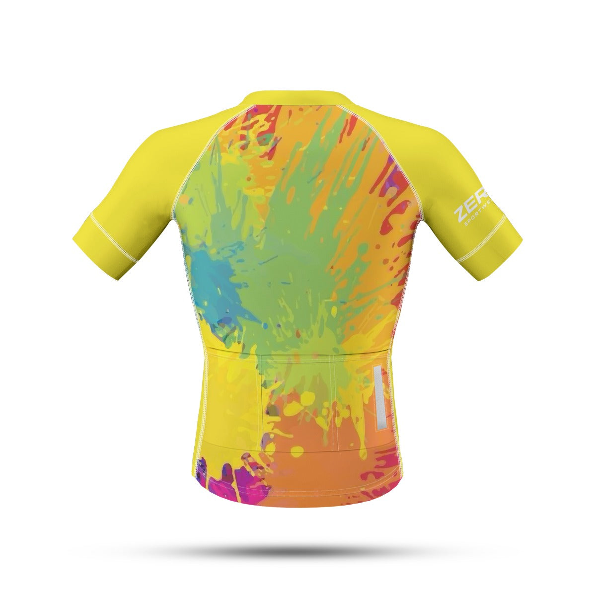 Colorful Life Men's Anti-Slip Raglan Cycling Jersey With Short Sleeve