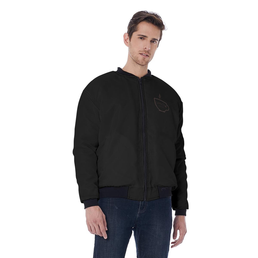 Cafecito Men's Bomber Jacket Without Sleeve Pocket