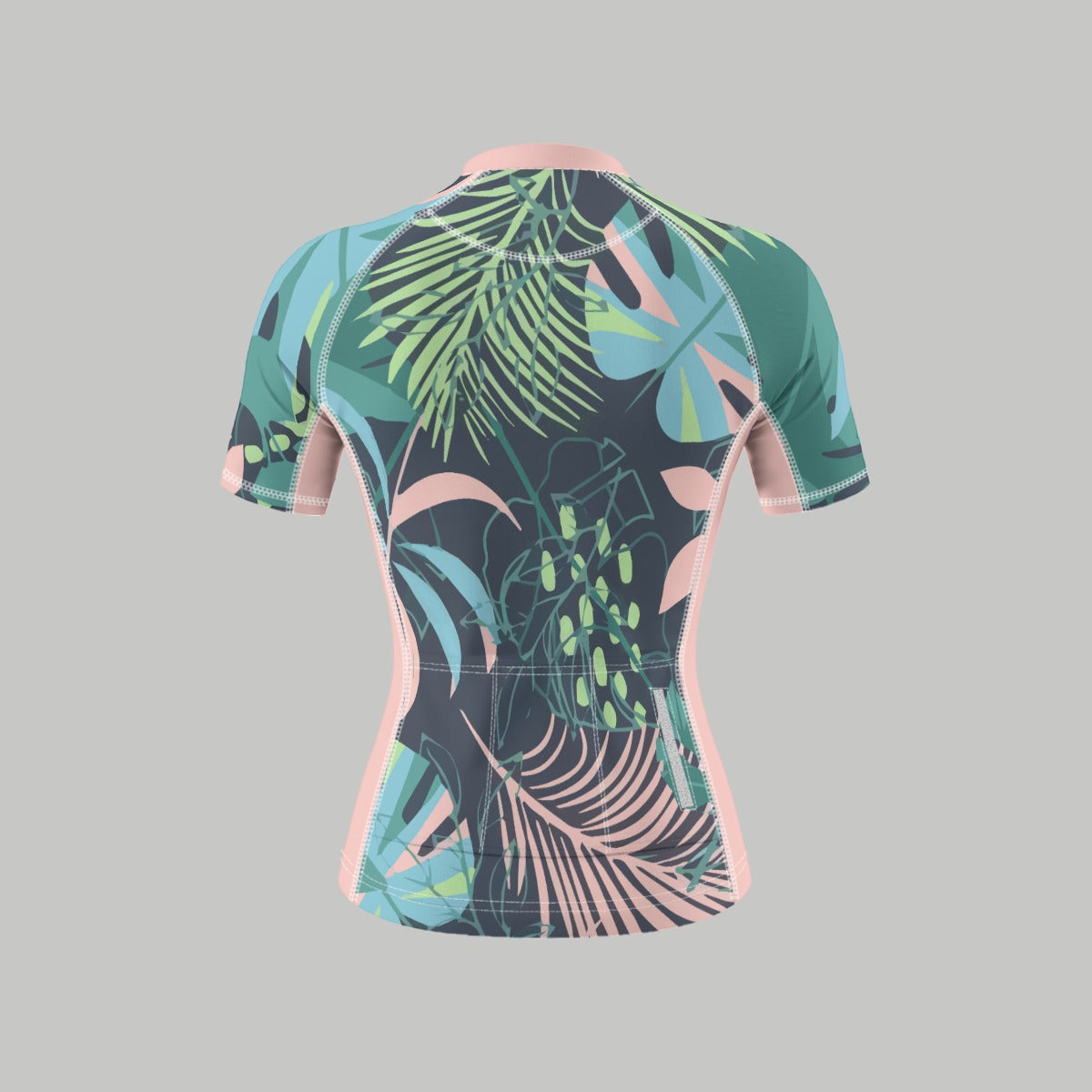 Flower Women's Anti-Slip Raglan Cycling Jersey With Short Sleeve