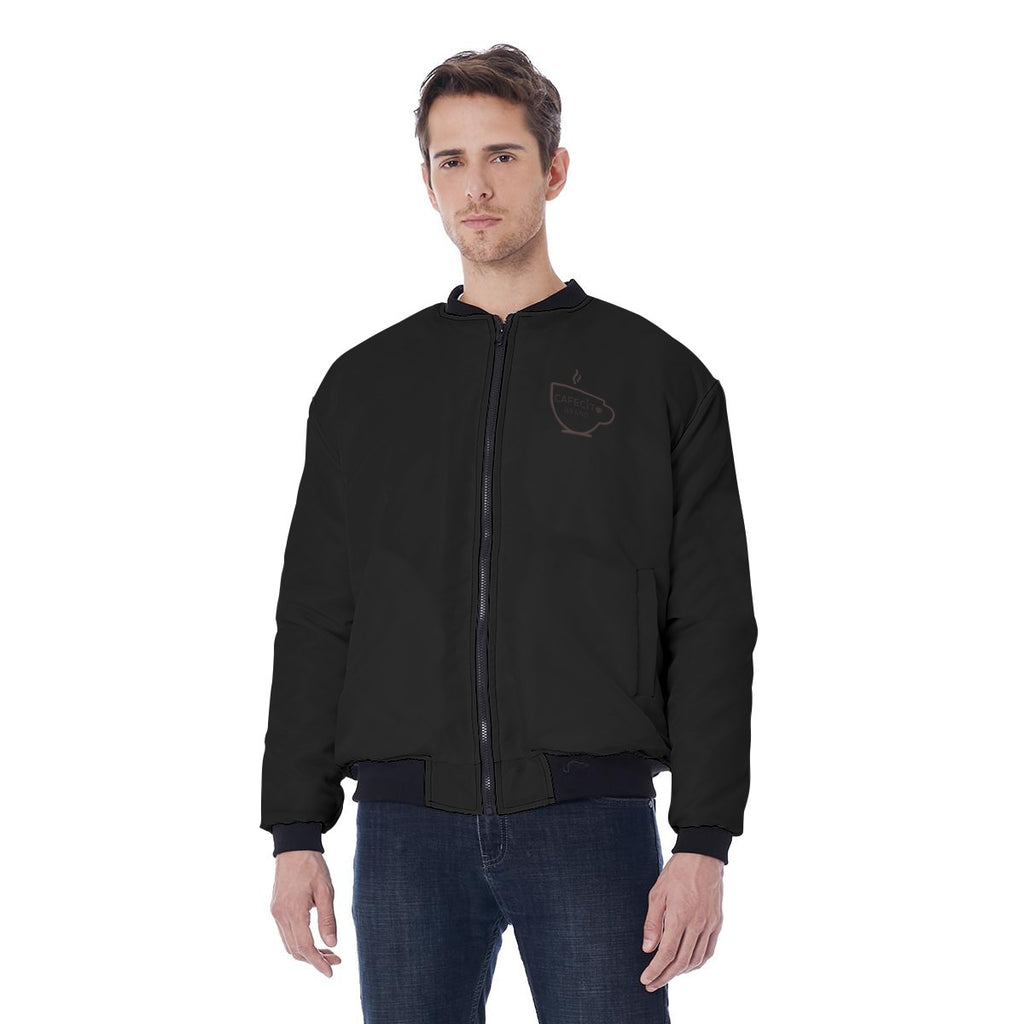 Cafecito Men's Bomber Jacket Without Sleeve Pocket