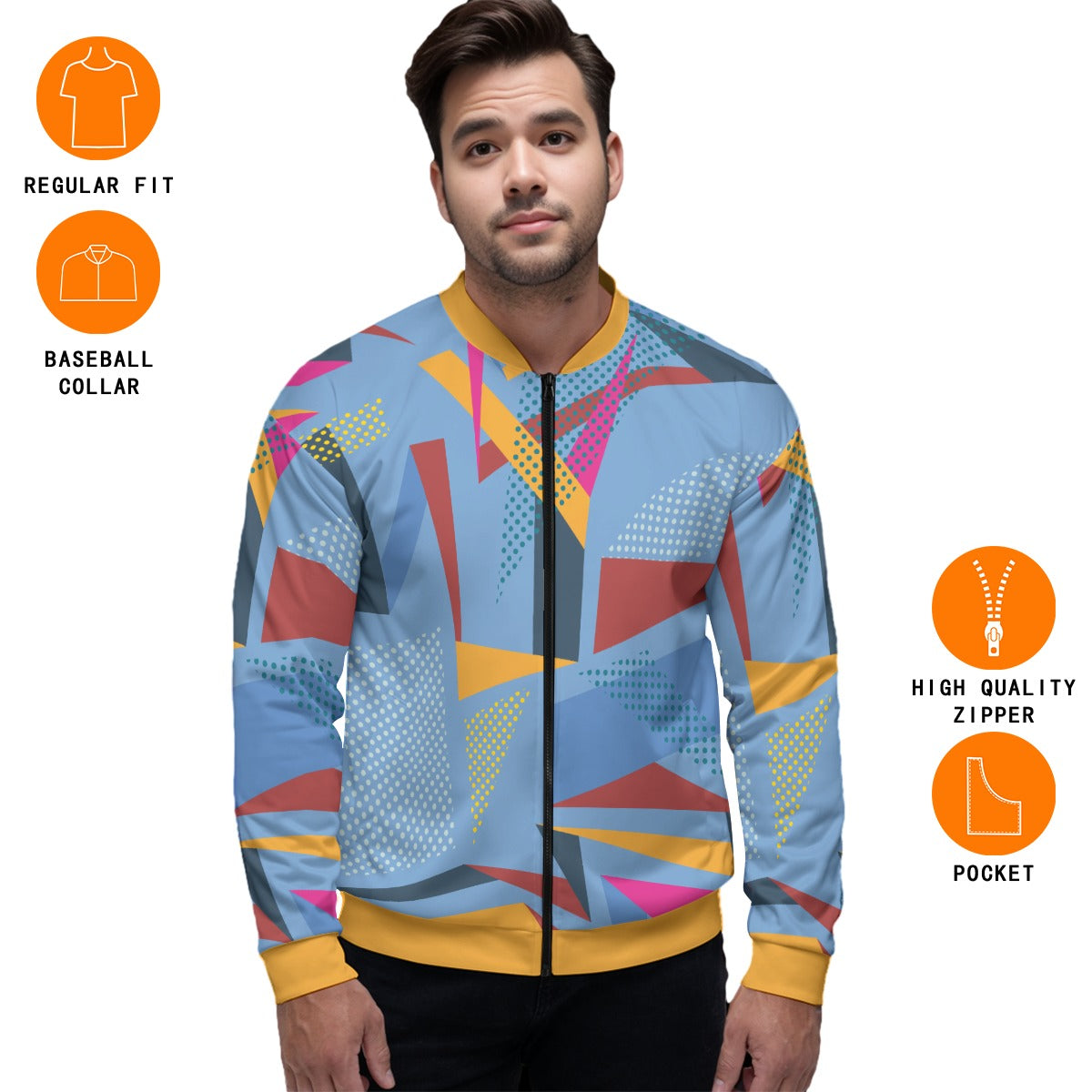 Geometyric 4 Unisex Bomber Jacket