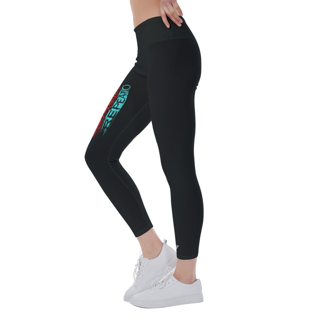 Eat, Play and Repeat Women's Yoga Leggings