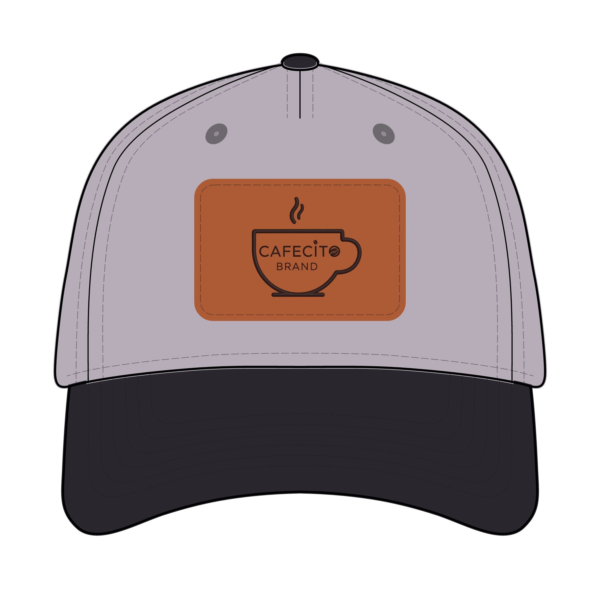 Cafecito  Leather Patch Baseball Cap