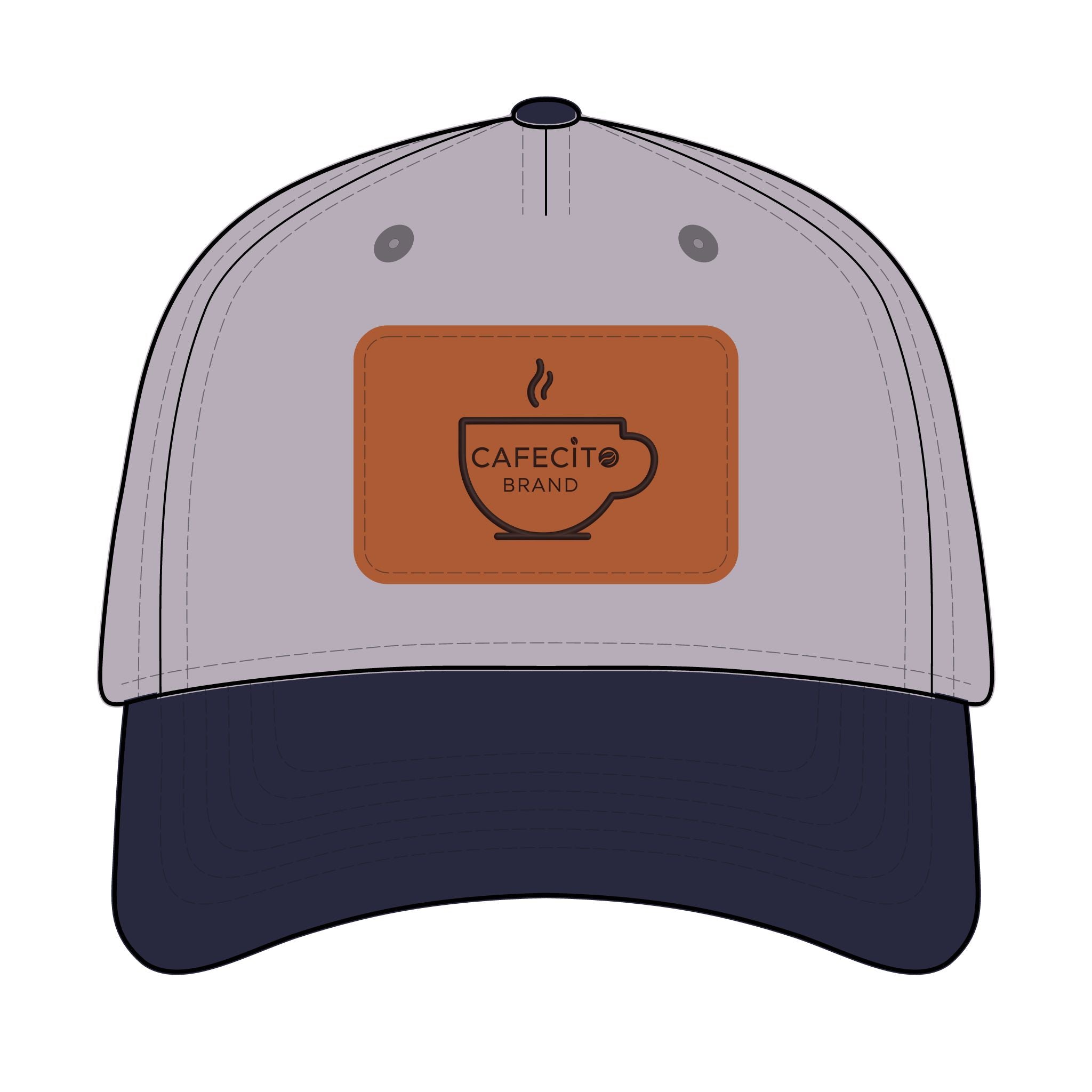 Cafecito  Leather Patch Baseball Cap