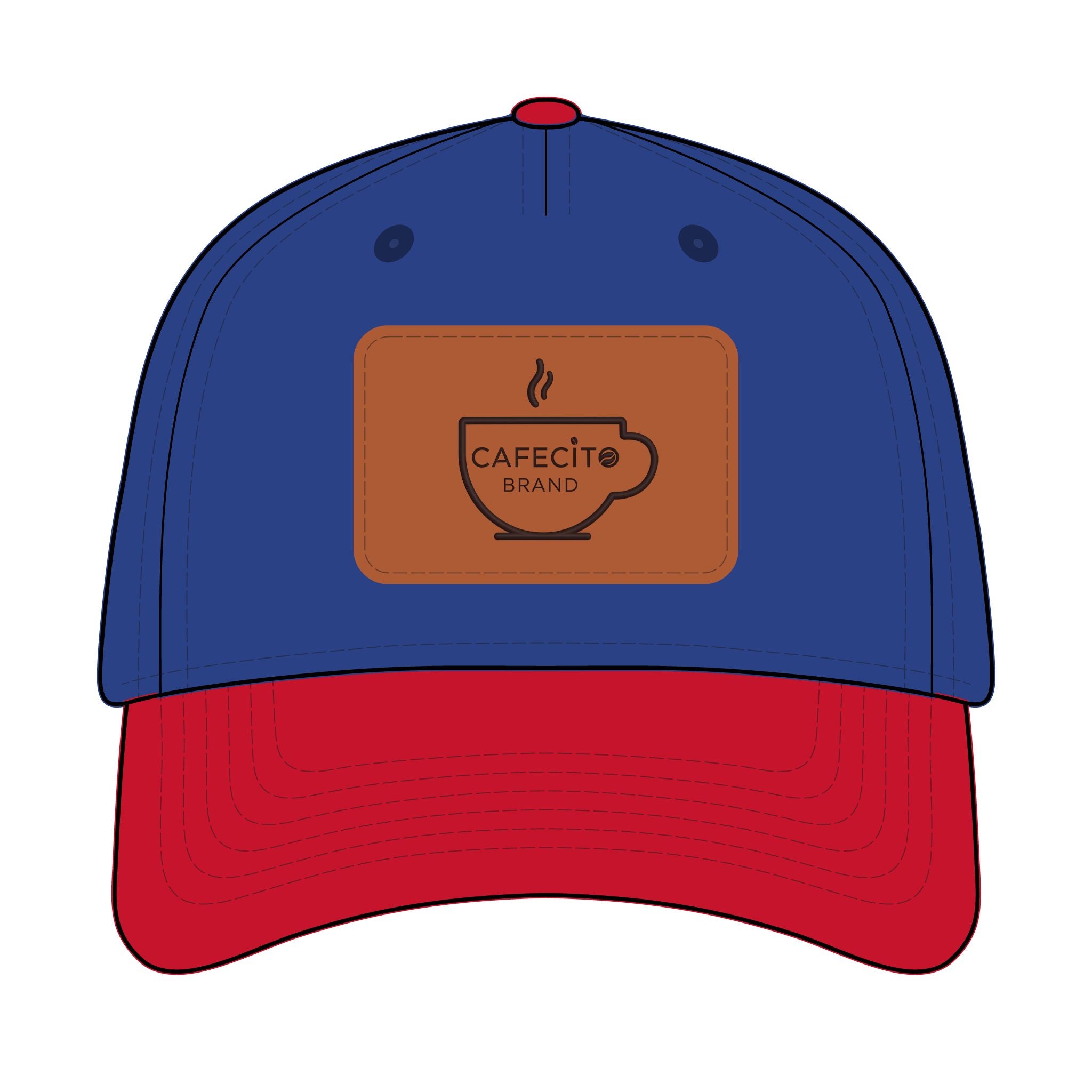 Cafecito  Leather Patch Baseball Cap