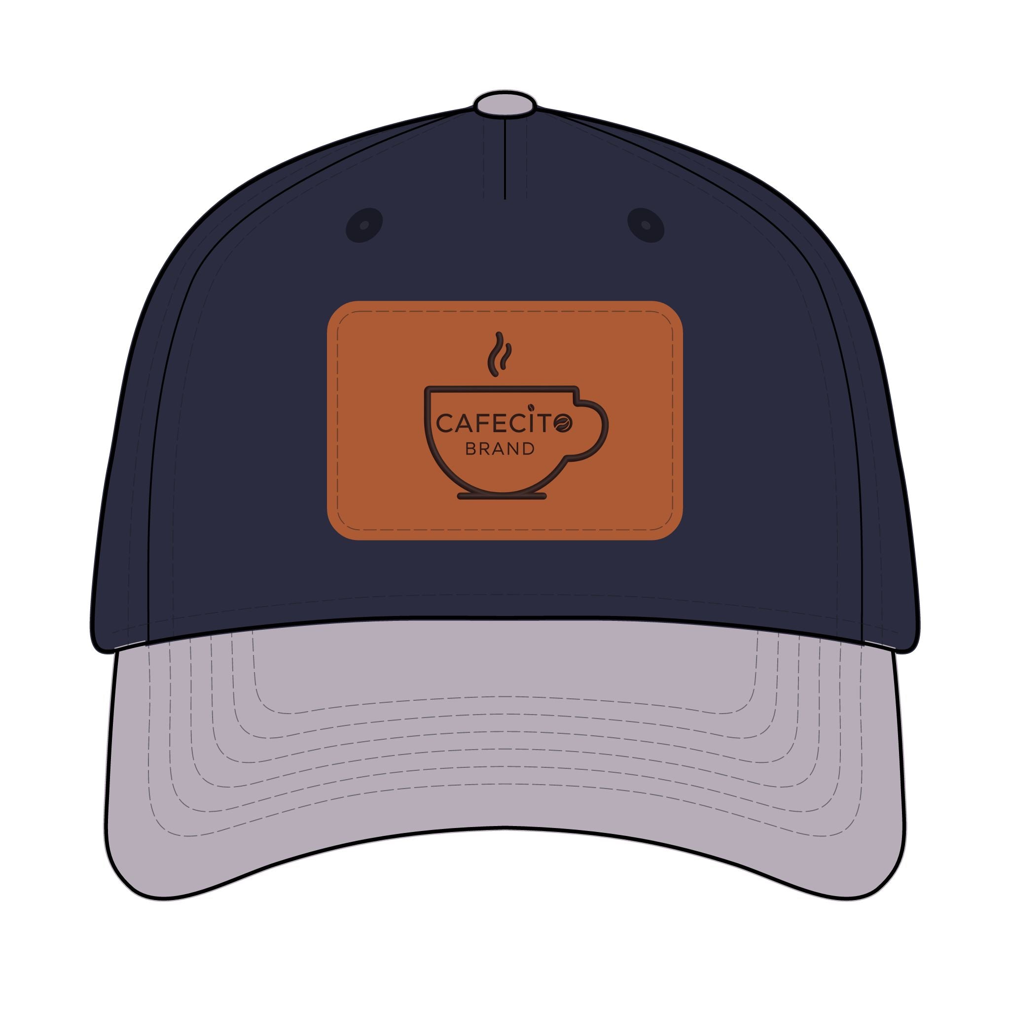 Cafecito  Leather Patch Baseball Cap