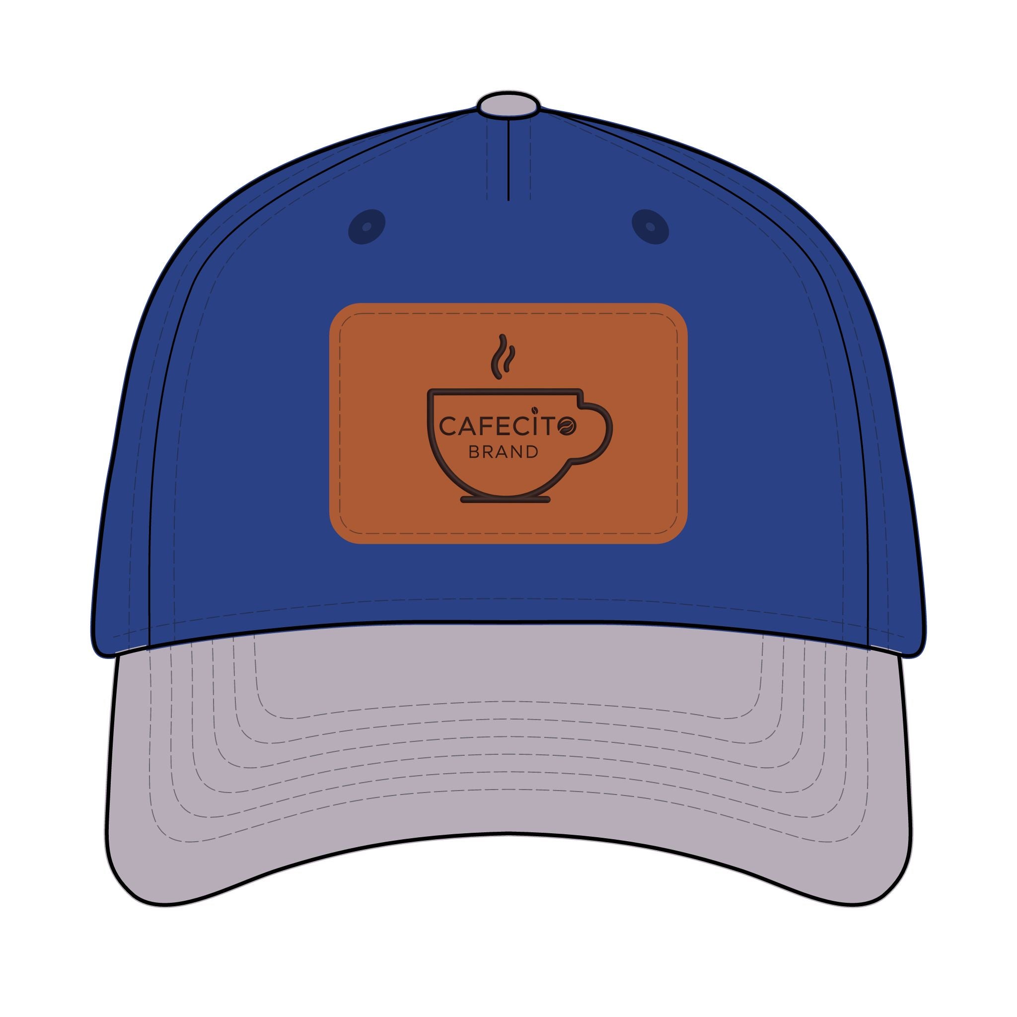 Cafecito  Leather Patch Baseball Cap