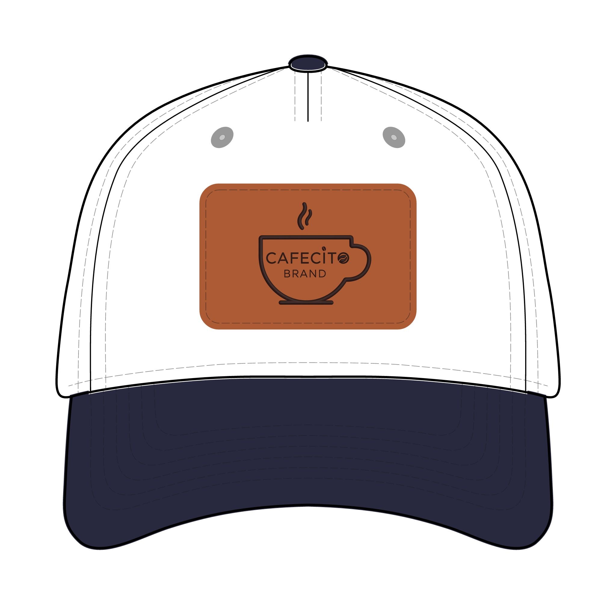 Cafecito  Leather Patch Baseball Cap