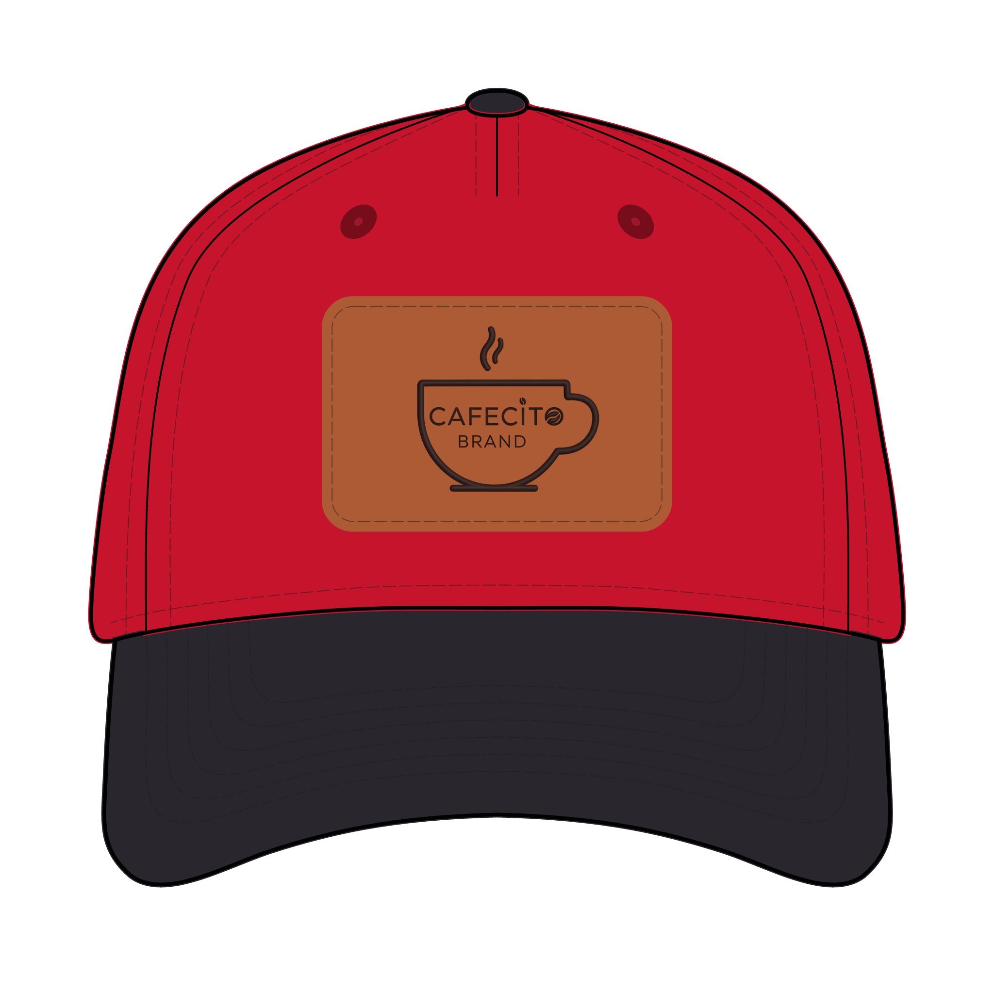 Cafecito  Leather Patch Baseball Cap