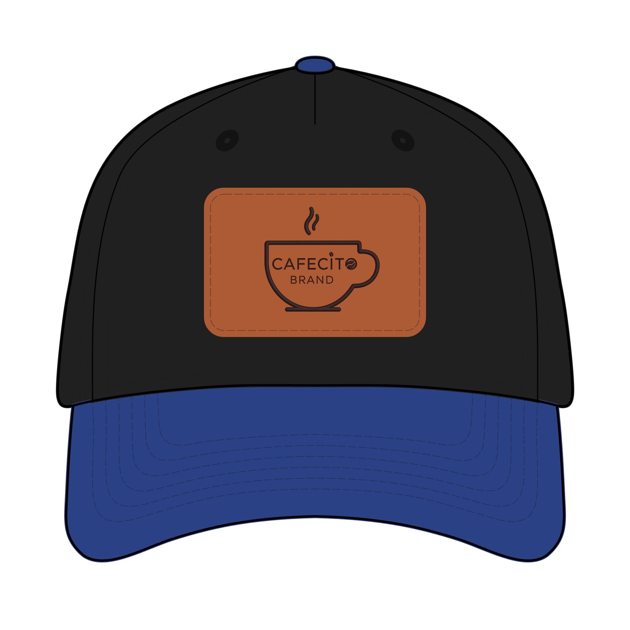 Cafecito  Leather Patch Baseball Cap