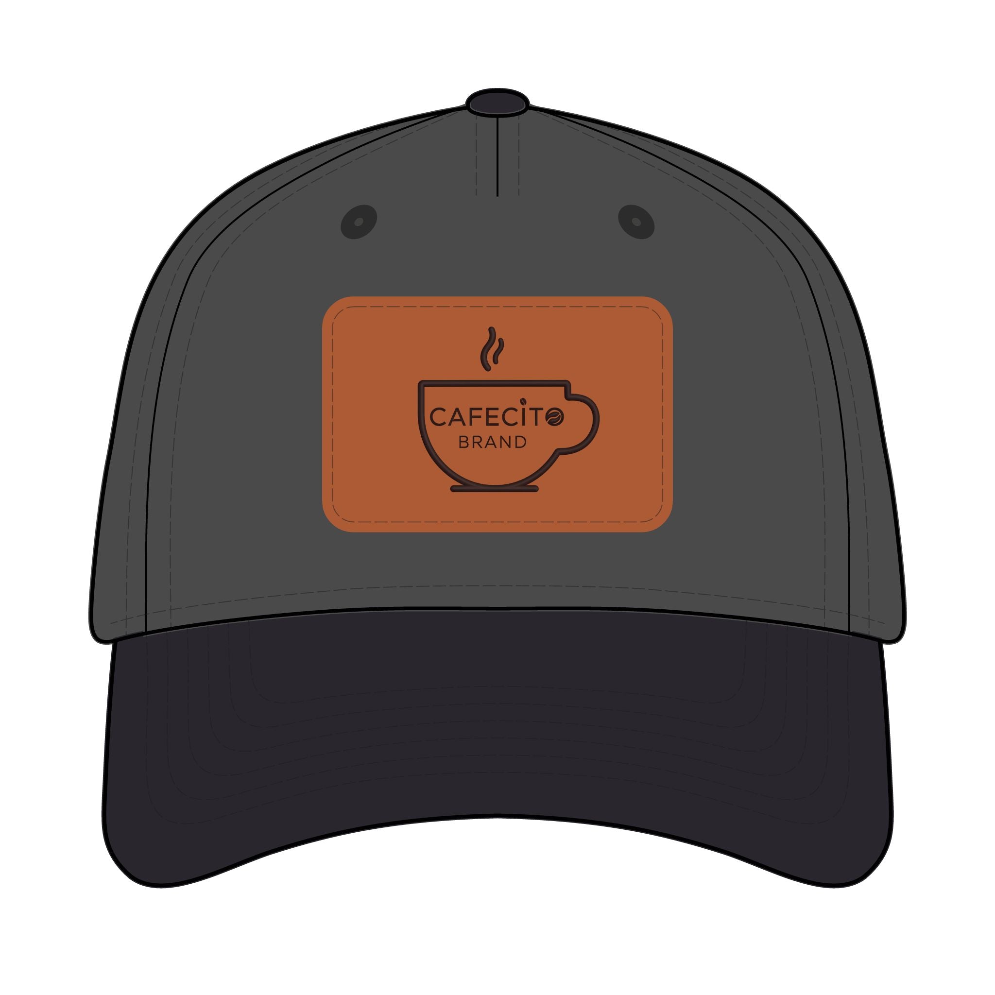 Cafecito  Leather Patch Baseball Cap