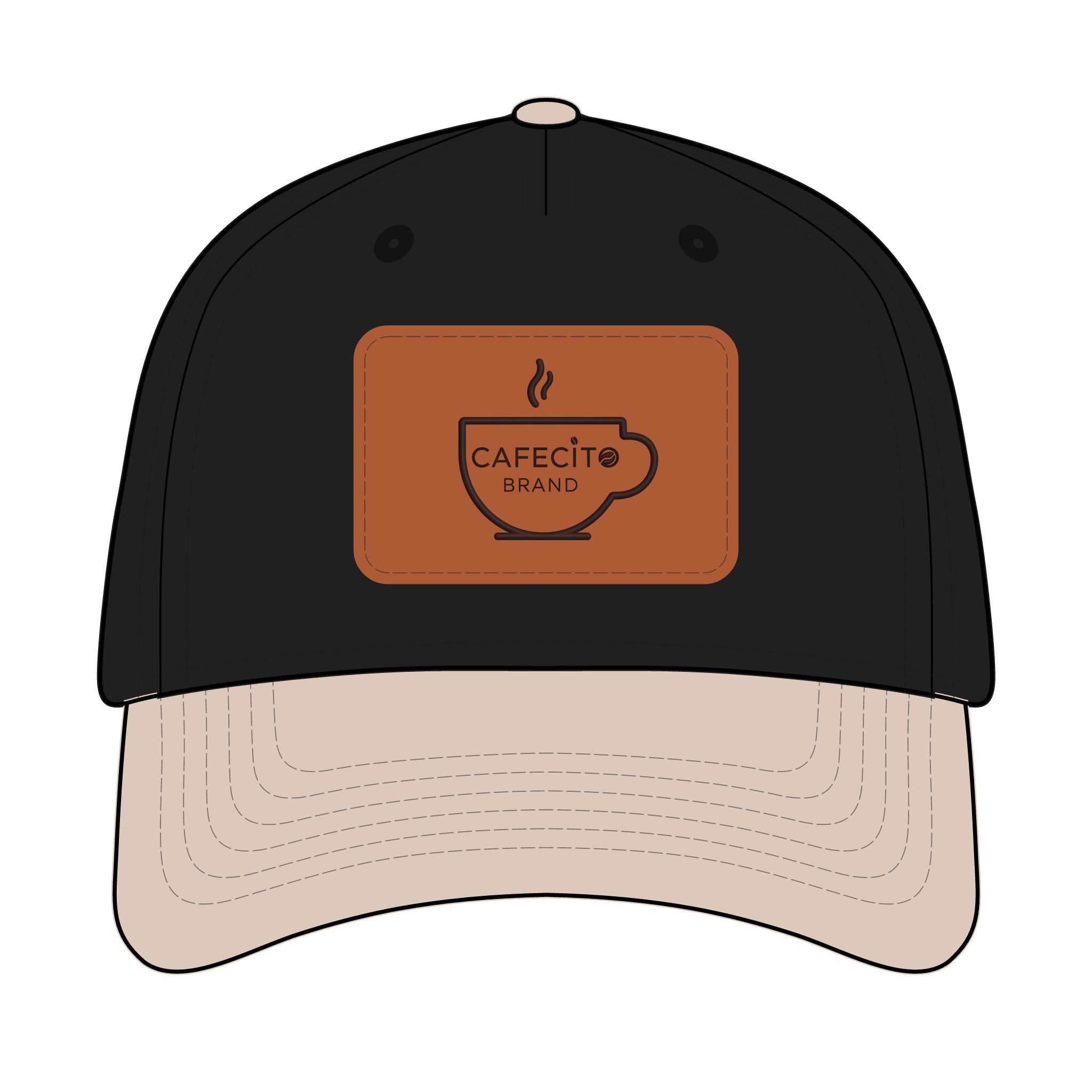 Cafecito  Leather Patch Baseball Cap